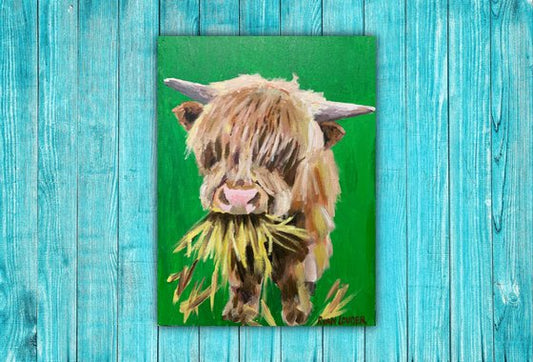 Highland Cow Painting by Ryan Louder