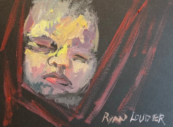 A Baby Sleeping Painting by Ryan Louder