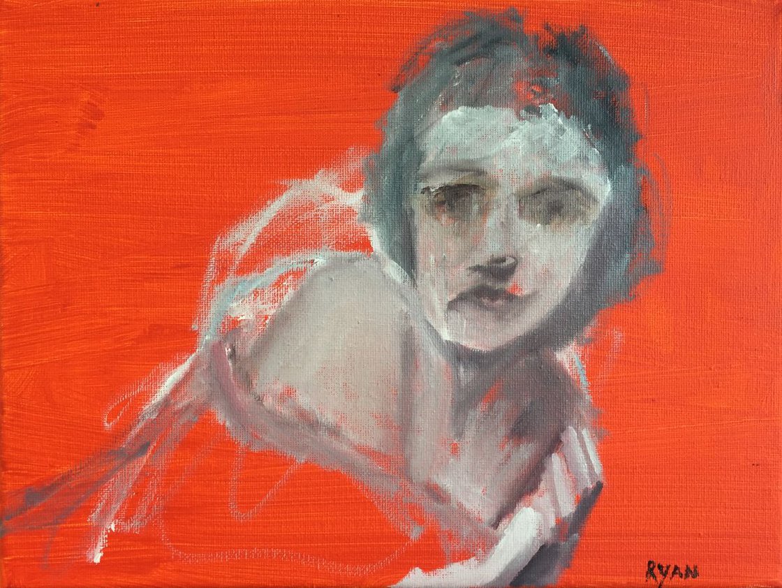 A painting titled 'Sunday In Bed by Ryan  Louder' by Ryan Louder