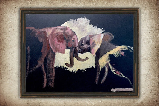 Two Elephants by Ryan  Louder - Sold