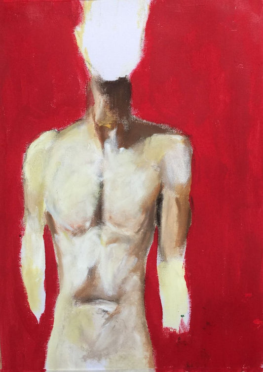 A painting titled 'HUMAN by Ryan  Louder' by Ryan Louder