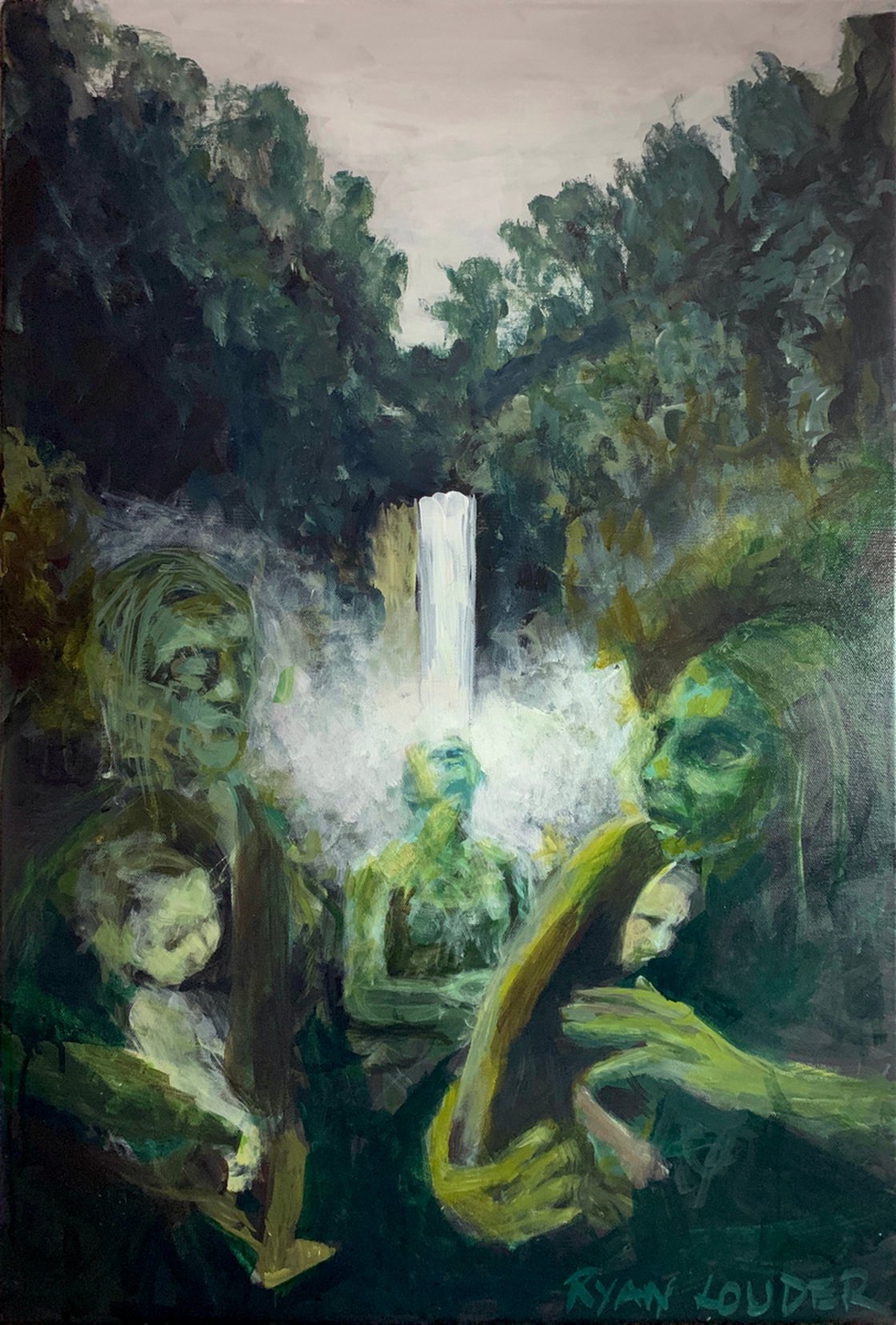 A painting titled 'Whispers by Ryan  Louder' by Ryan Louder