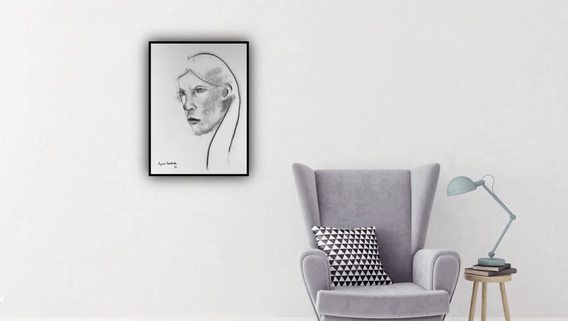 Study of a Woman’s Face by Ryan  Louder - Sold