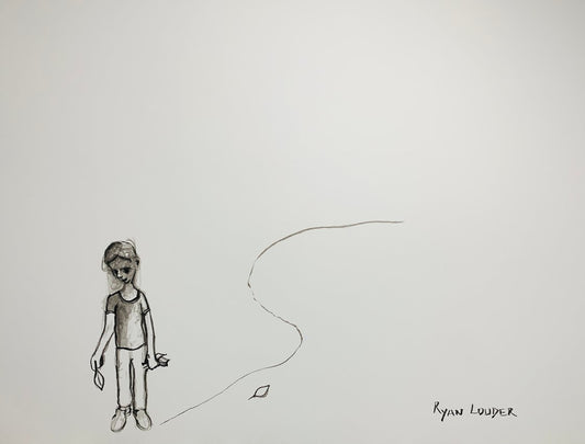 A painting titled 'Floating Leaves by Ryan  Louder' by Ryan Louder