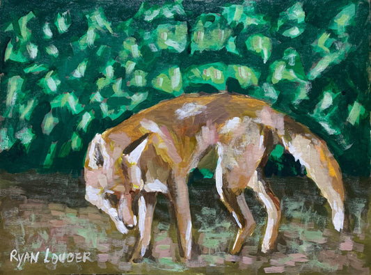A painting titled 'Fox by Ryan  Louder' by Ryan Louder