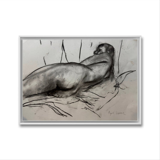 figure Zoma 3 - 16x23 Oil and Charcoal On Paper by Ryan Louder - Hahnemühle German Etching Fine Art Print