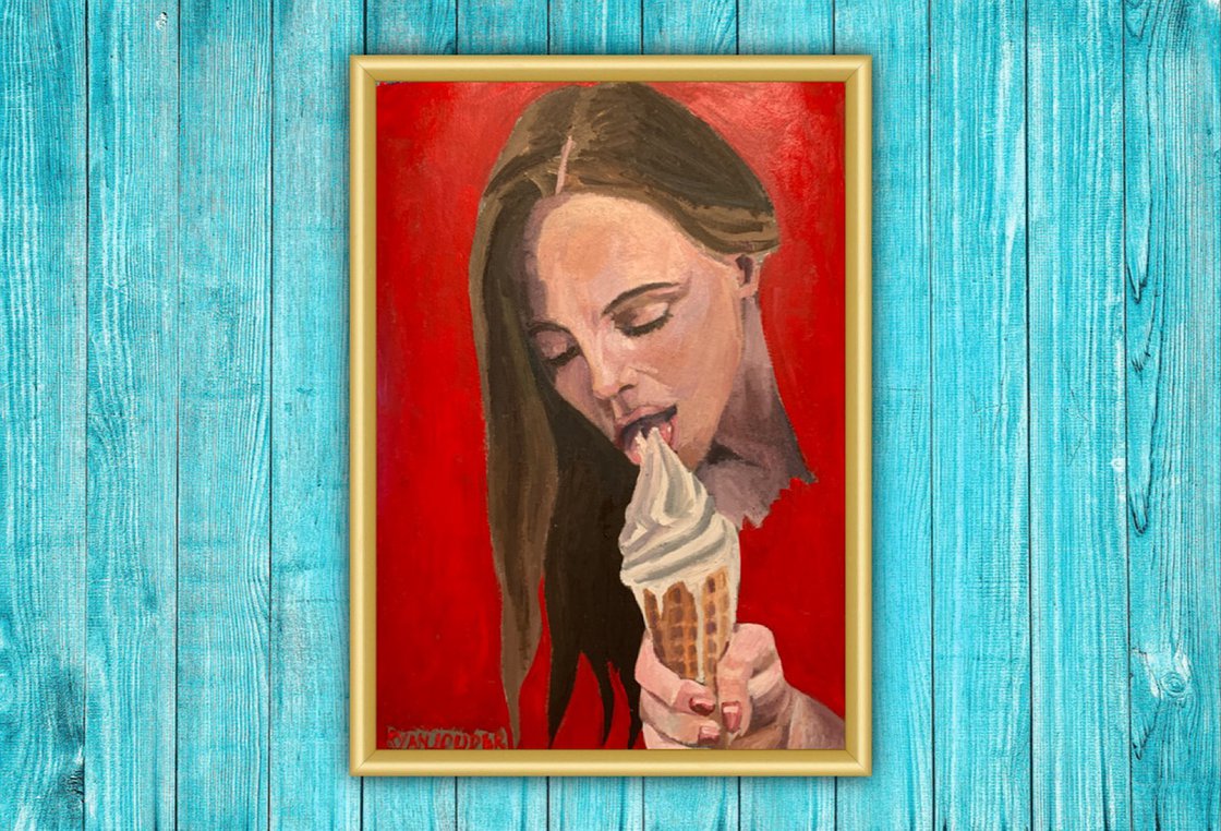 A painting titled 'Ice Cream by Ryan  Louder' by Ryan Louder