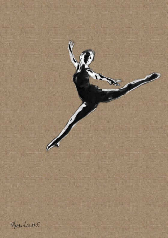 Ballet Jump Painting by Ryan Louder