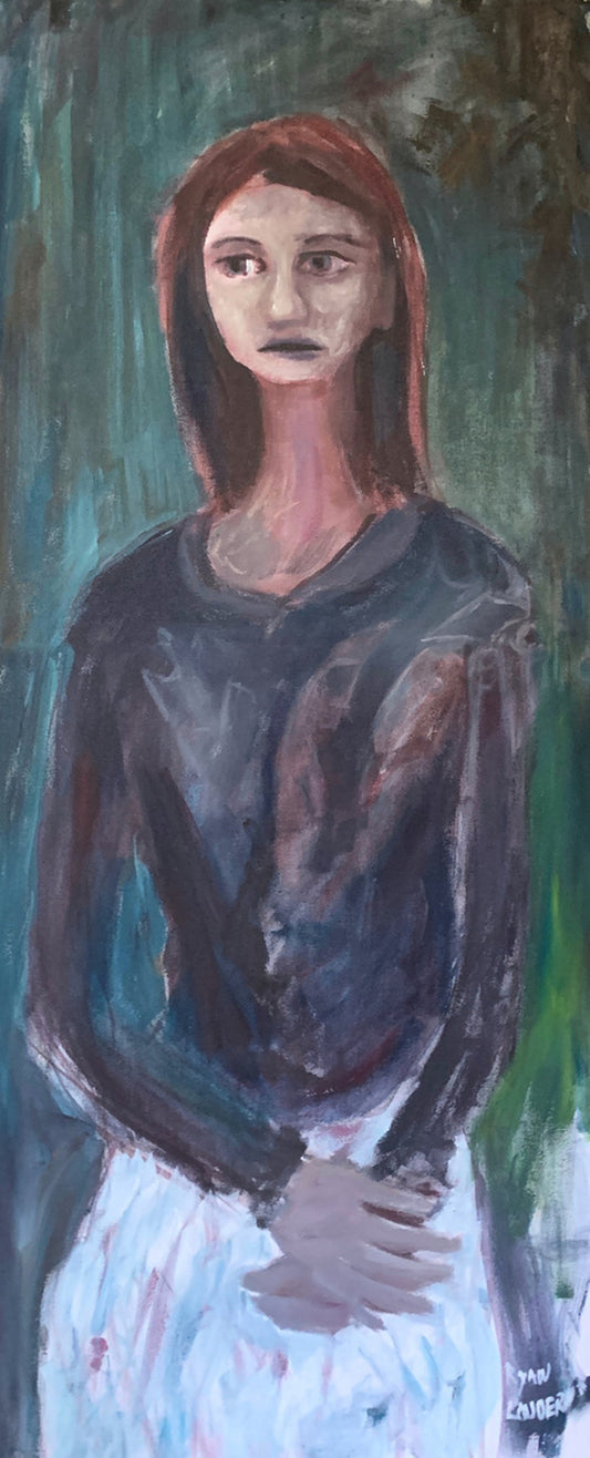 A painting titled 'Portrait Of Katrina by Ryan  Louder' by Ryan Louder