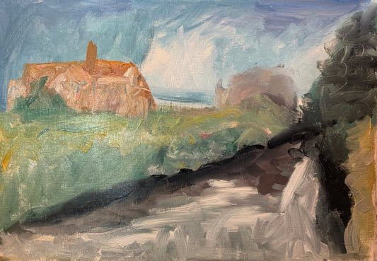 A painting titled 'Walk Along The Canal by Ryan  Louder' by Ryan Louder