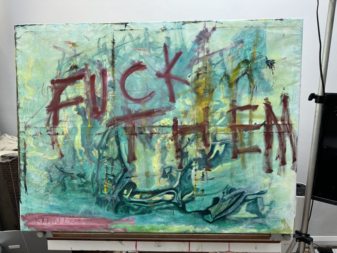A painting titled 'Them! by Ryan  Louder' by Ryan Louder