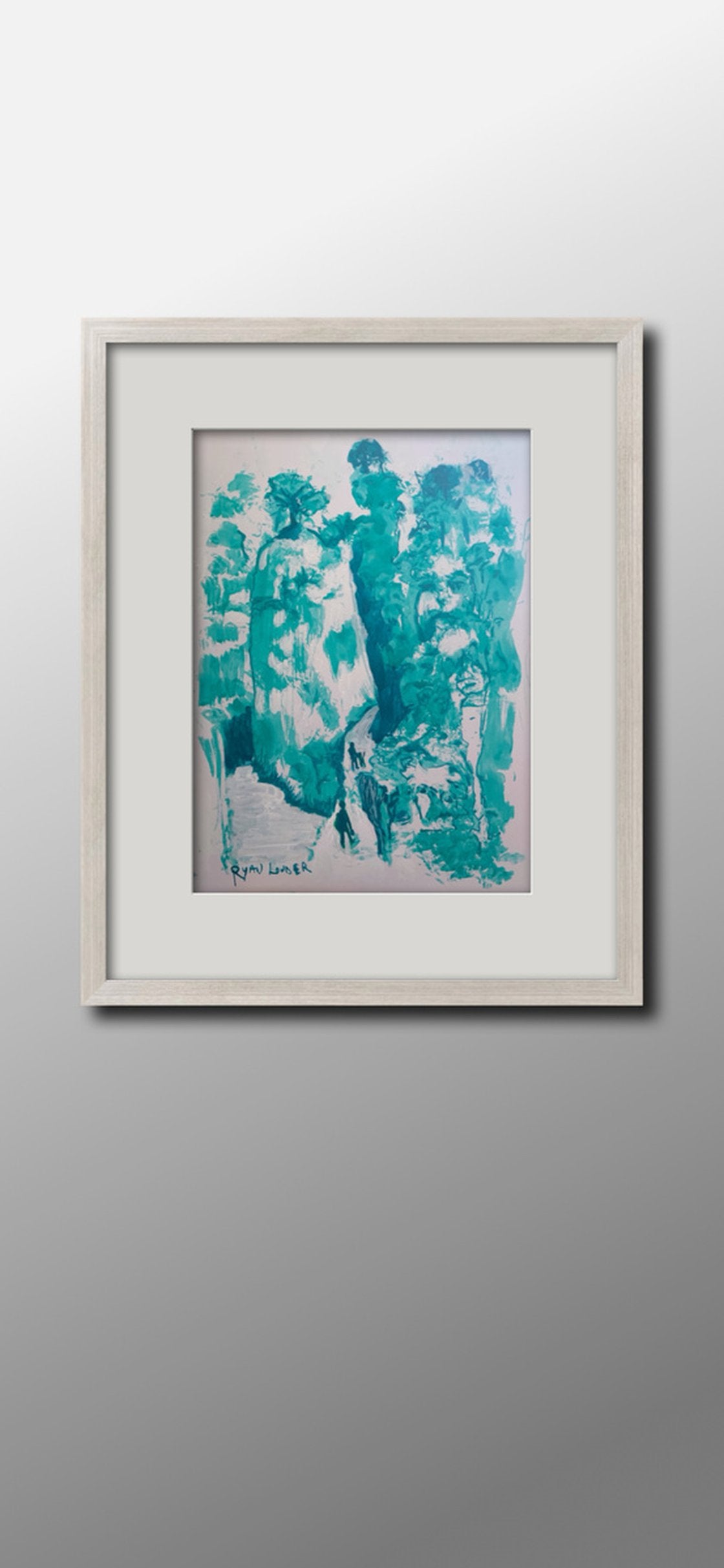 A painting titled 'Through The Valley by Ryan  Louder' by Ryan Louder