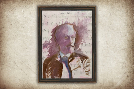 A painting titled 'Tchaikovsky by Ryan  Louder' by Ryan Louder