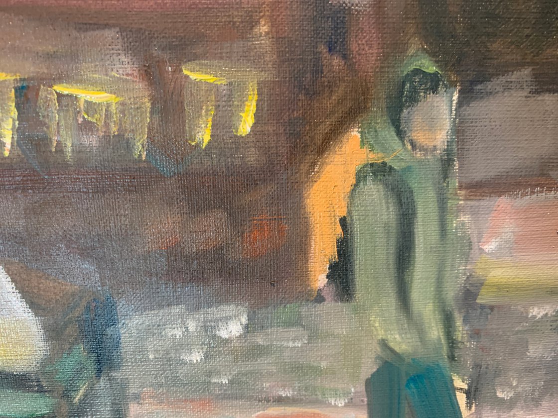 A painting titled 'The Jewellery Shop by Ryan  Louder' by Ryan Louder