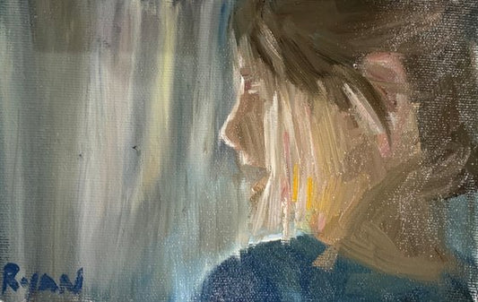 Portrait Of A Girl - Painting by Ryan Louder