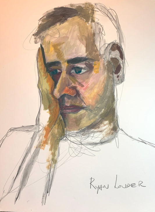 Portrait Of A Man by Ryan  Louder - Sold