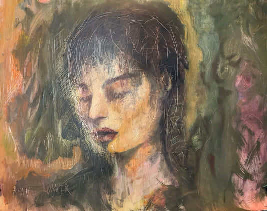 A painting titled 'Scratches by Ryan  Louder' by Ryan Louder