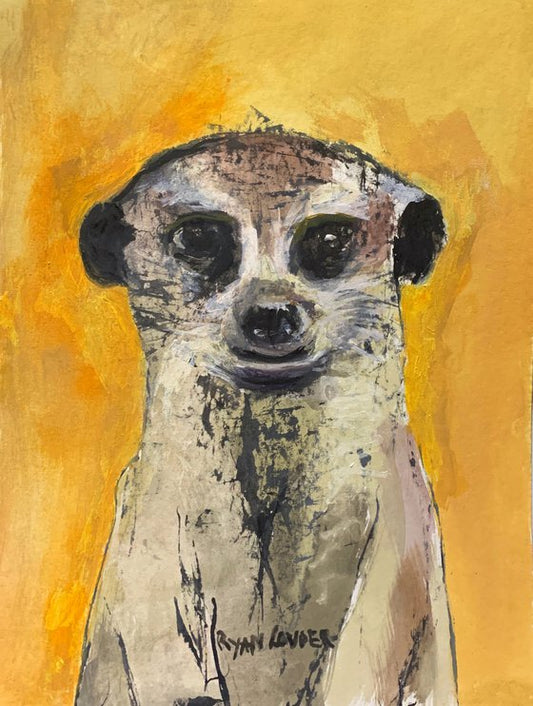 Meerkat Picture Painting by Ryan Louder