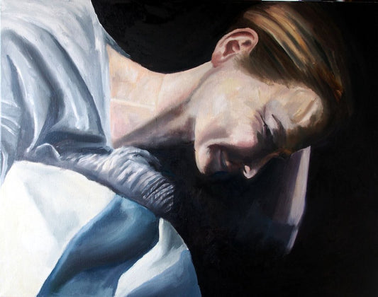 A painting titled 'Relaxing by Ryan  Louder' by Ryan Louder