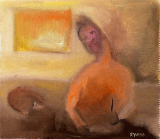 A painting titled 'Writing by Ryan  Louder' by Ryan Louder