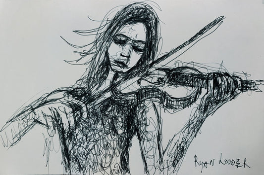 The Violinist - Musician by Ryan  Louder