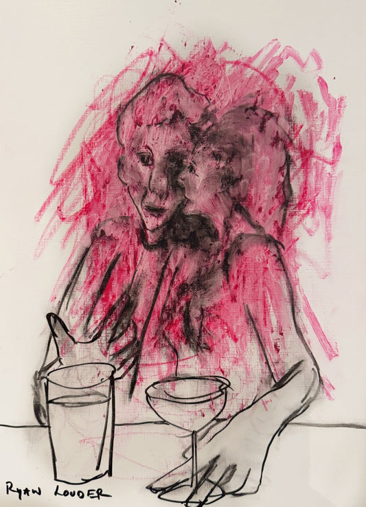 A painting titled 'The Interest by Ryan  Louder' by Ryan Louder