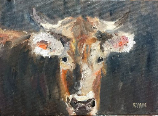 Cow Painting by Ryan Louder