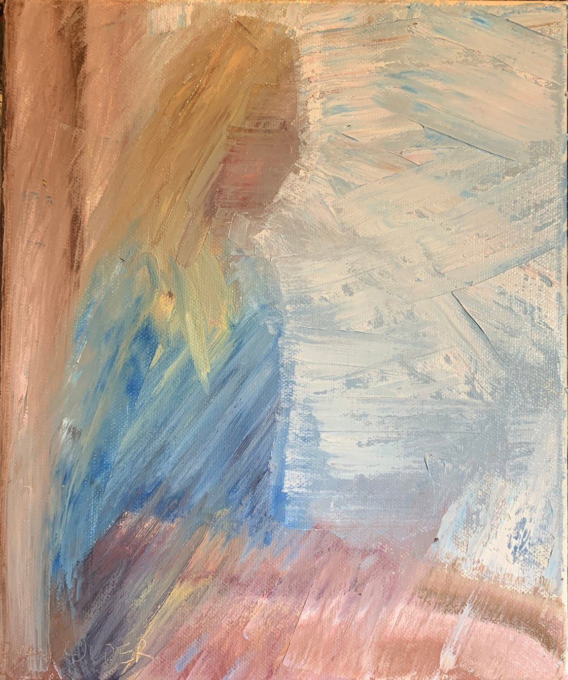 A painting titled 'Thinking By The Window by Ryan  Louder' by Ryan Louder
