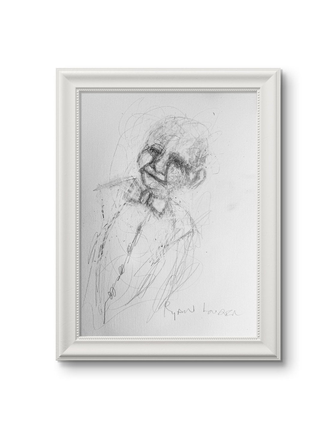 A painting titled 'The Old Man Was As Happy As Can Be by Ryan  Louder' by Ryan Louder