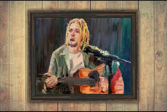 Kurt Cobain Painting by Ryan Louder