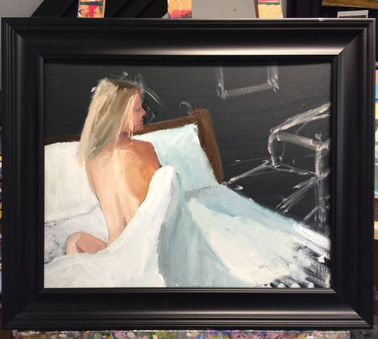 A painting titled 'Figure Back by Ryan  Louder' by Ryan Louder