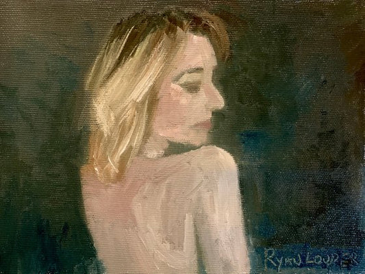 Nude Back Of A Woman Painting by Ryan Louder