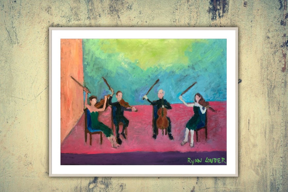 String Quartet by Ryan  Louder - Sold