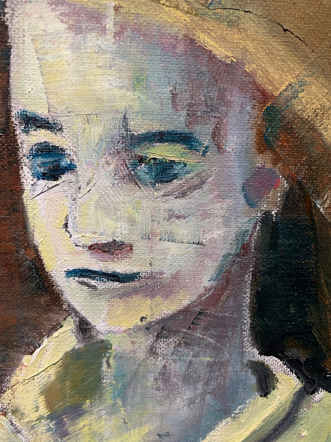 A painting titled 'Woman Sitting Reading by Ryan  Louder' by Ryan Louder