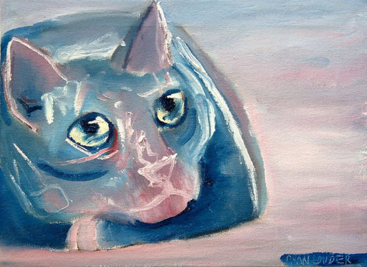 Cat Painting by Ryan Louder