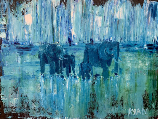 Elephants by Ryan  Louder - Sold