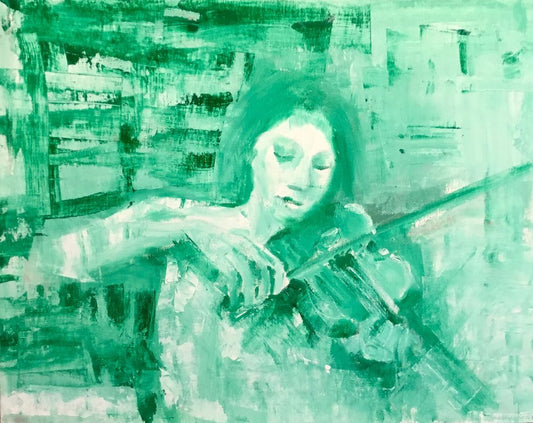 A painting titled 'Emerald by Ryan  Louder' by Ryan Louder